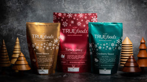 TRUEfoods Christmas Products bread sauce turkey gravy cranberry sauce